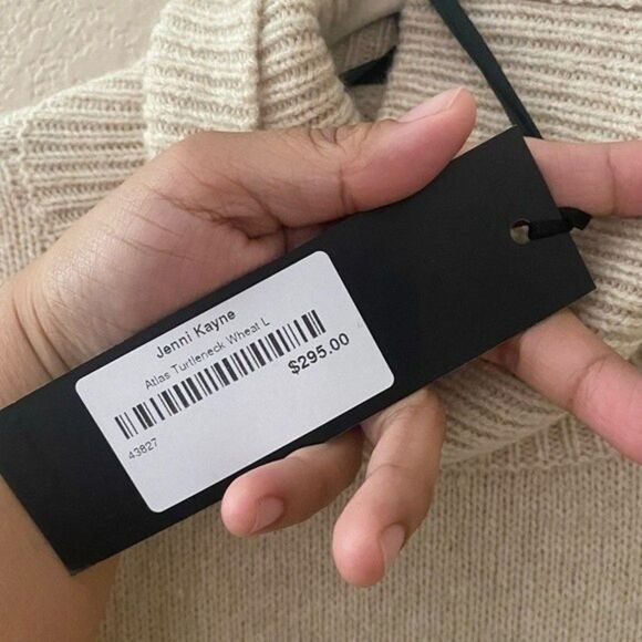 Jenni Kayne Atlas Turtleneck Sweater Wool Camel Hair - Picture 4 of 9